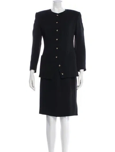 Pre-owned Valentino Wool Pantsuit In Black