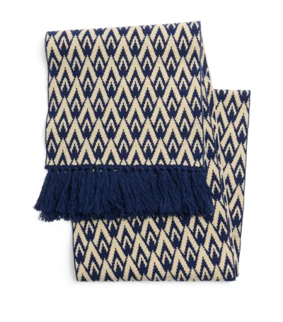 VALENTINO WOOL PATTERNED SCARF