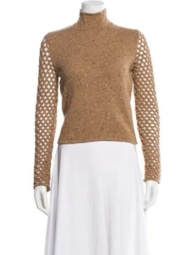 Pre-owned Valentino Wool Printed Sweater In Neutral
