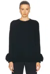 Valentino Regular Fit Wool Jersey Sweater In Nero