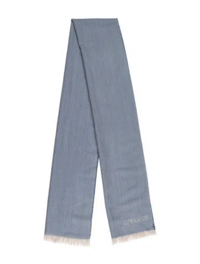Pre-owned Valentino Wool Scarf In Blue