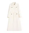 Valentino Mantel Aus Drill Double Frau Elfenbein 50 In Ivory