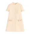 Valentino Wool-silk Bow-embellished Mini Dress