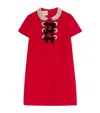 Valentino Embroidered Crepe Couture Short Dress Woman Paris 36 In Red