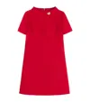 Valentino Crepe Couture Minidress - Women's - Wool/silk In Red
