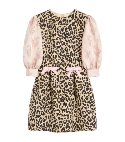 Valentino Wool-silk Leopard Mini Dress