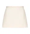 Valentino High-waisted Silk Skirt In Ivory