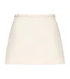 Valentino High-waisted Silk Skirt In Ivory