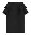Valentino Couture Crepe High-waisted Skirt With Ruffle Detail