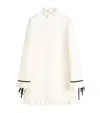 Valentino Kurzes Crepe Couture Kleid Frau Elfenbein 50 In Ivory