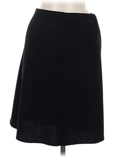 Pre-owned Valentino Wool Skirt In Black