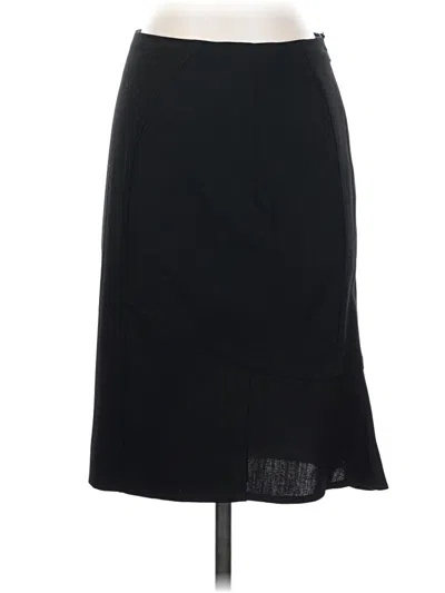 Pre-owned Valentino Wool Skirt In Black