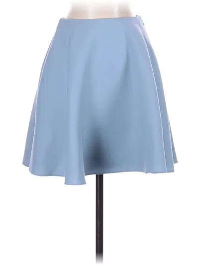 Pre-owned Valentino Wool Skirt In Blue