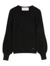 Valentino Wollpullover Frau Schwarz Xs In Black