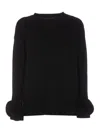 Valentino Garavani Wool Jersey In Black