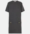 Valentino Virgin Wool Sweater Dress In Grau