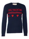 Valentino Wool Sweater In Blue