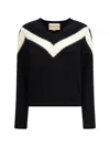 Valentino Wool Sweater With A Bow At The Back In Black