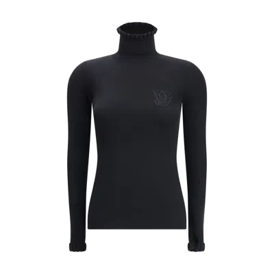 Valentino Wool Sweater With Ruffled Collar
