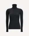 Valentino Wool Sweater With Ruffled Collar In Black