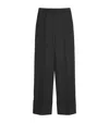 Valentino Wool Trousers With Straight Leg And High Waist In Black