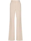 Valentino Dry Tailoring Wool Trousers Woman Sand 40 In Neutrals