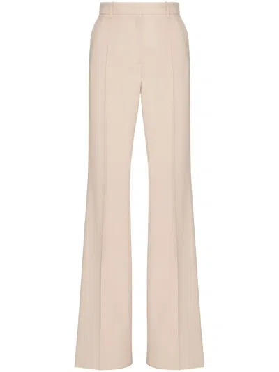 Valentino Dry Tailoring Wool Trousers Woman Sand 40