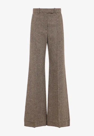 VALENTINO WOOL TAILRED PANTS