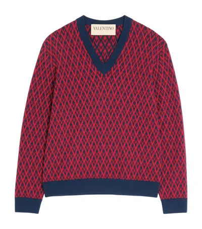Valentino Wool Toute La V Sweater