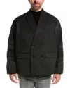 Valentino Garavani Double-breasted Wool Blazer In Black