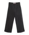 Valentino Garavani Charcoal Wool Pant In Black