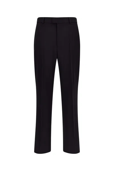 Valentino Wool Trousers In Black And White