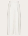 Valentino Pantalon En Laine Homme Ivoire 54
