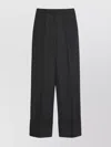 Valentino Wool Trousers With Straight Leg And High Waist