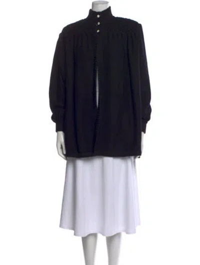 Pre-owned Valentino Wool Turtleneck Sweater In Black