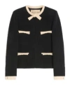Valentino Wool Tweed Jacket In Animal Print