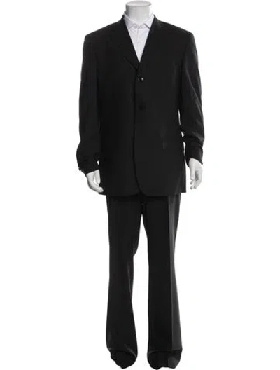 Pre-owned Valentino Wool Two-piece Suit In Black
