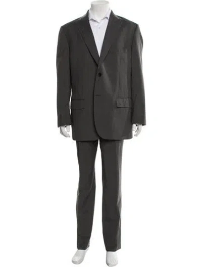 Pre-owned Valentino Wool Two-piece Suit In White