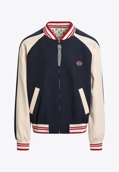 VALENTINO WOOL VLOGO BOMBER JACKET