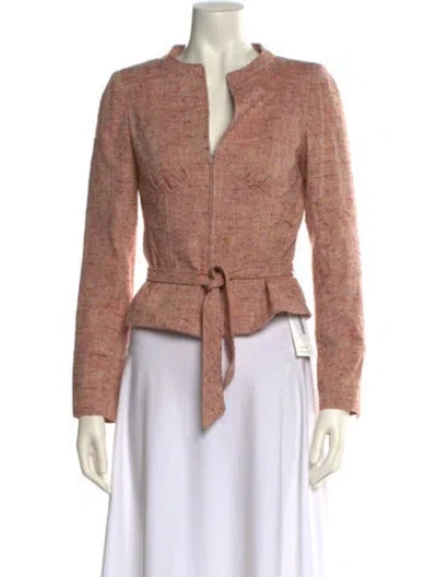 Pre-owned Valentino Wool V-neck Sweater In Pink