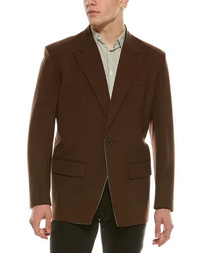 Valentino Wool-blend Blazer In Orange