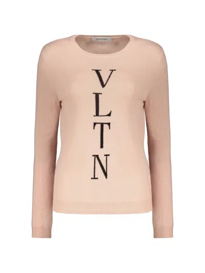 Valentino Wool-blend Sweater In Pink