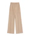 Valentino Woven Casual Pants In Brown
