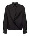 Valentino Black Techno Light Wool Shirt