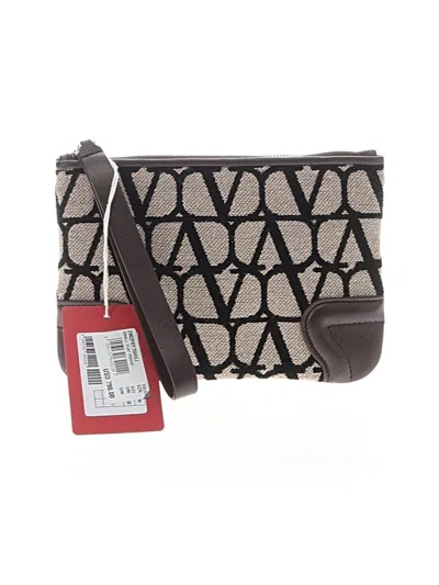 Valentino Garavani Wristlet In Gray