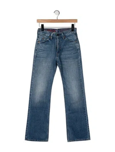 Pre-owned Valentino X Levi's High-rise Flared Jeans W/ Tags In Blue