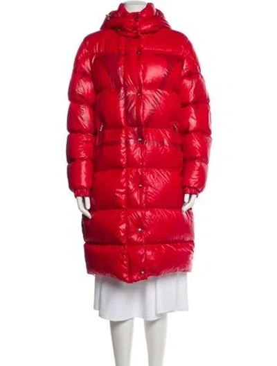 Pre-owned Valentino X Moncler 2018 Down Coat In Red