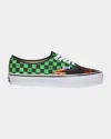 Valentino X Vans Authentic Checkerboard Tropical Sneakers In Multi