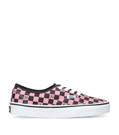 VALENTINO GARAVANI X VANS CANVAS CHECKERBOARD SNEAKERS