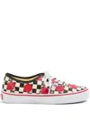 Valentino Garavani  Garavani And Vans Low-top Trainer In Fabric With Vlogo Checkerboard Pri In Neutral